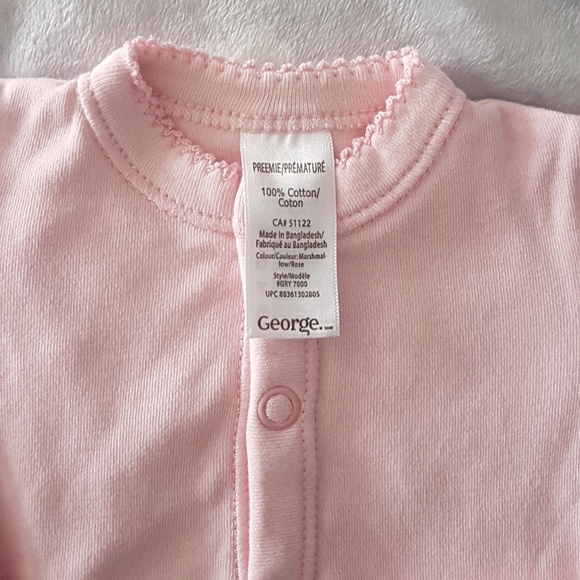 Premie 4pk Pink Onesie - Picture 3 of 4